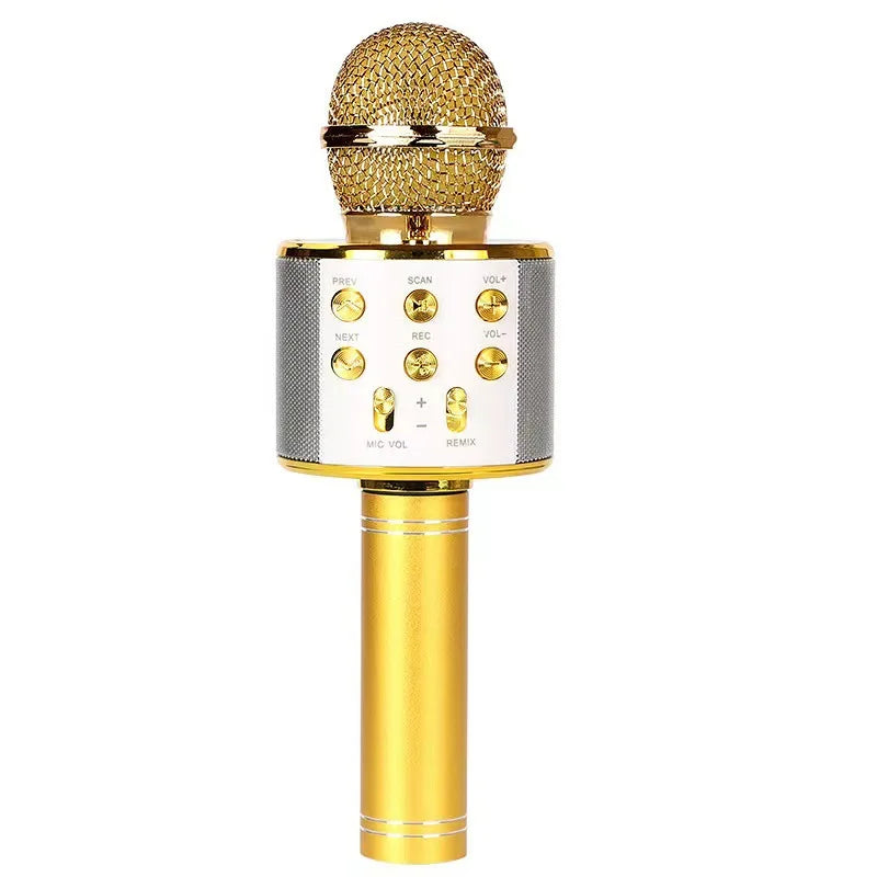 Portable Handheld Wireless Karaoke Microphone with Speaker