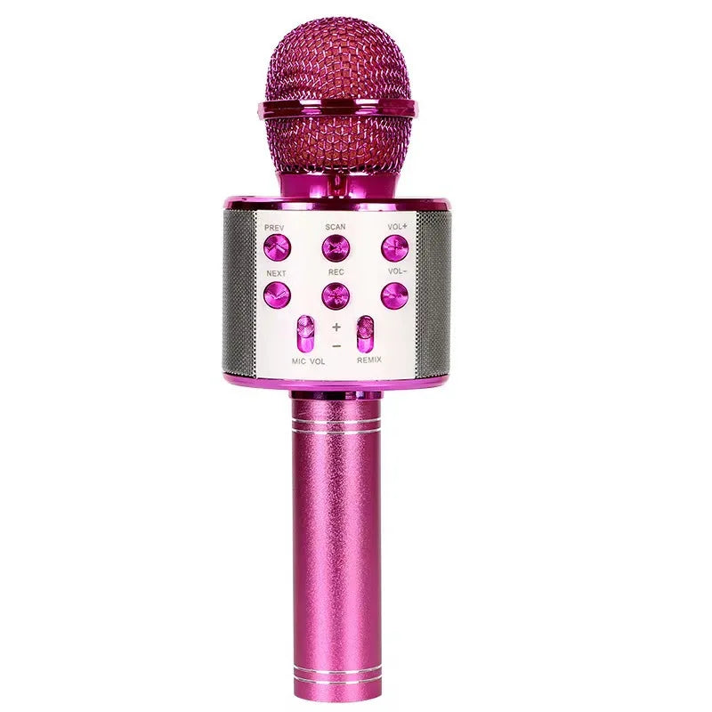 Portable Handheld Wireless Karaoke Microphone with Speaker